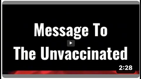 "Note to Those Who Haven't Received their Vaccination Yet"