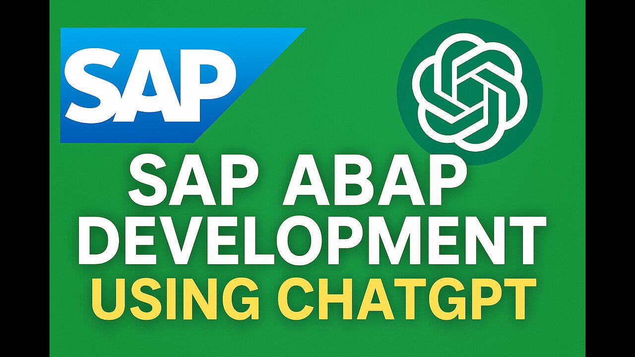 SAP ABAP Development Using ChatGPT | Automate SAP Tasks with AI