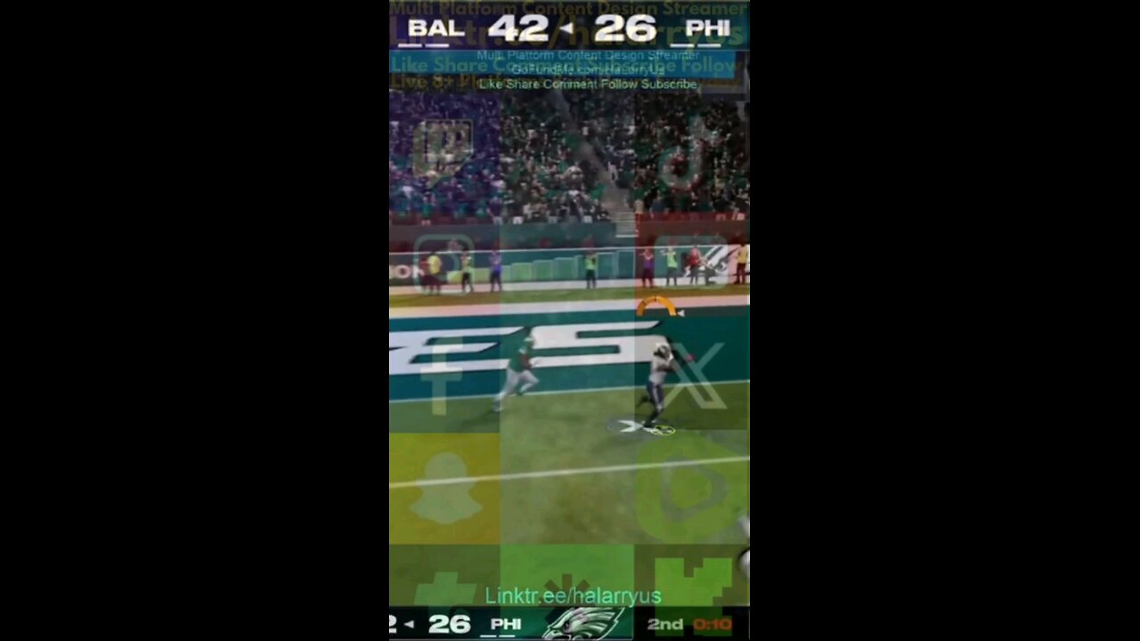 Just Before Halftime BAL 50 vs PHI 36 #AllMadden #Madden25 #NFLmadden #madden