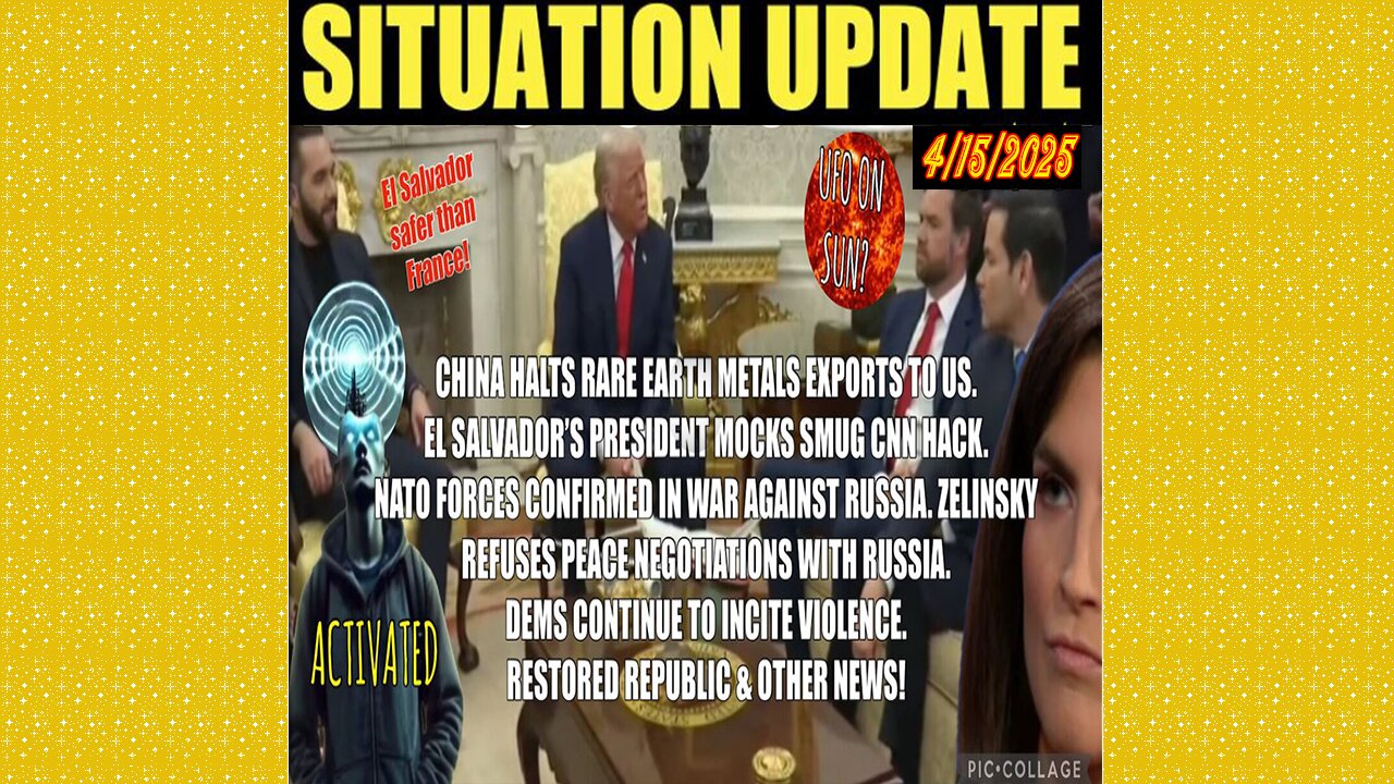 SG Anon. Juan O Savin ~ Situation Update 4/15/25 ~ Restored Republic > Judy Byington- Q+ White Hats