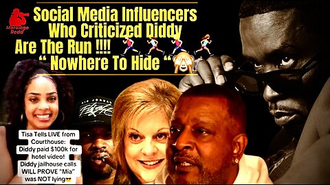 Social Media Influencers criticizing Diddy on the run! 🏃🏼‍♂️🏃🏽‍♀️ “Nowhere to hide” 🙈