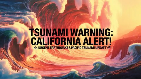 Tsunami Warning for California & Pacific Coast | Urgent Earthquake Update July 2025