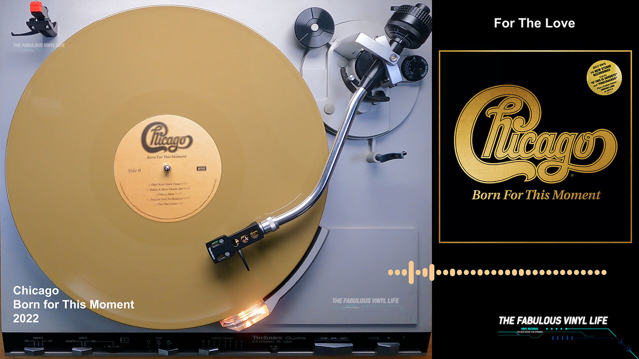 Chicago ) Born for This Moment ) 2022 (Gold Vinyl with a Custom Etched Chicago Logo)