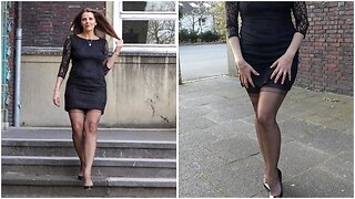 MINI DRESS, STOCKINGS and HIGH HEELS - Elegant Style | Kats little world