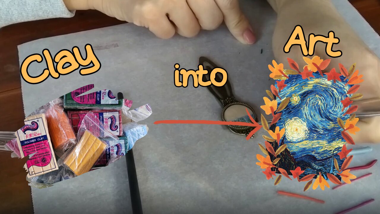 Polymer Clay Bookmarks Making-The Starry Night