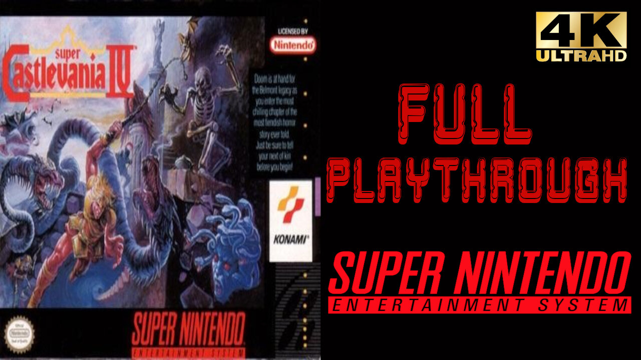 Super Castlevania 4 - Super Nintendo - Full Playthrough