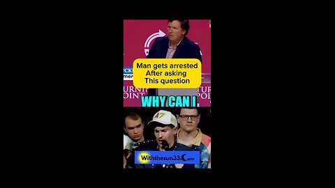 Man gets arrested after asking Tucker Carlson this question