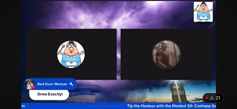 Tami threatens to sue me for not allowing Christina to ask who is black in my chat. Jrahm checks her