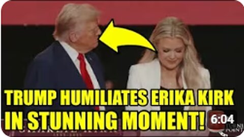 WATCH: Trump EMBARRASSES Charlie Kirk’s WIFE At His MEMORIAL🚨