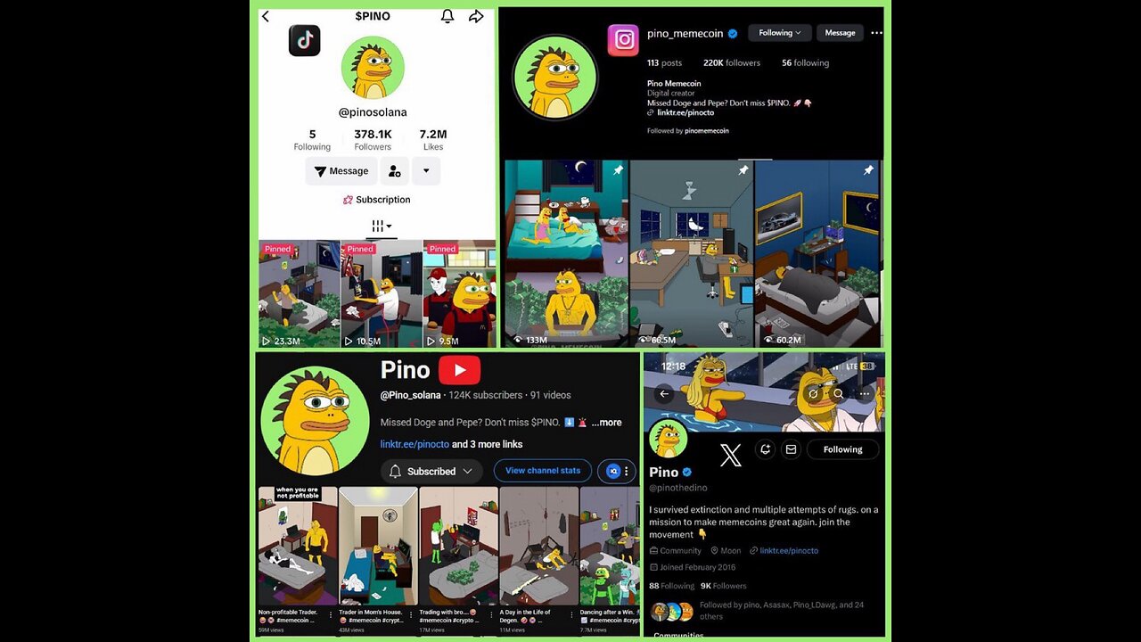 🦖 $PINO Roars with 1M+ Followers & Still Under $2M! 🚀 Undervalued Beast! 💥 #PinoTheDino #CryptoGem