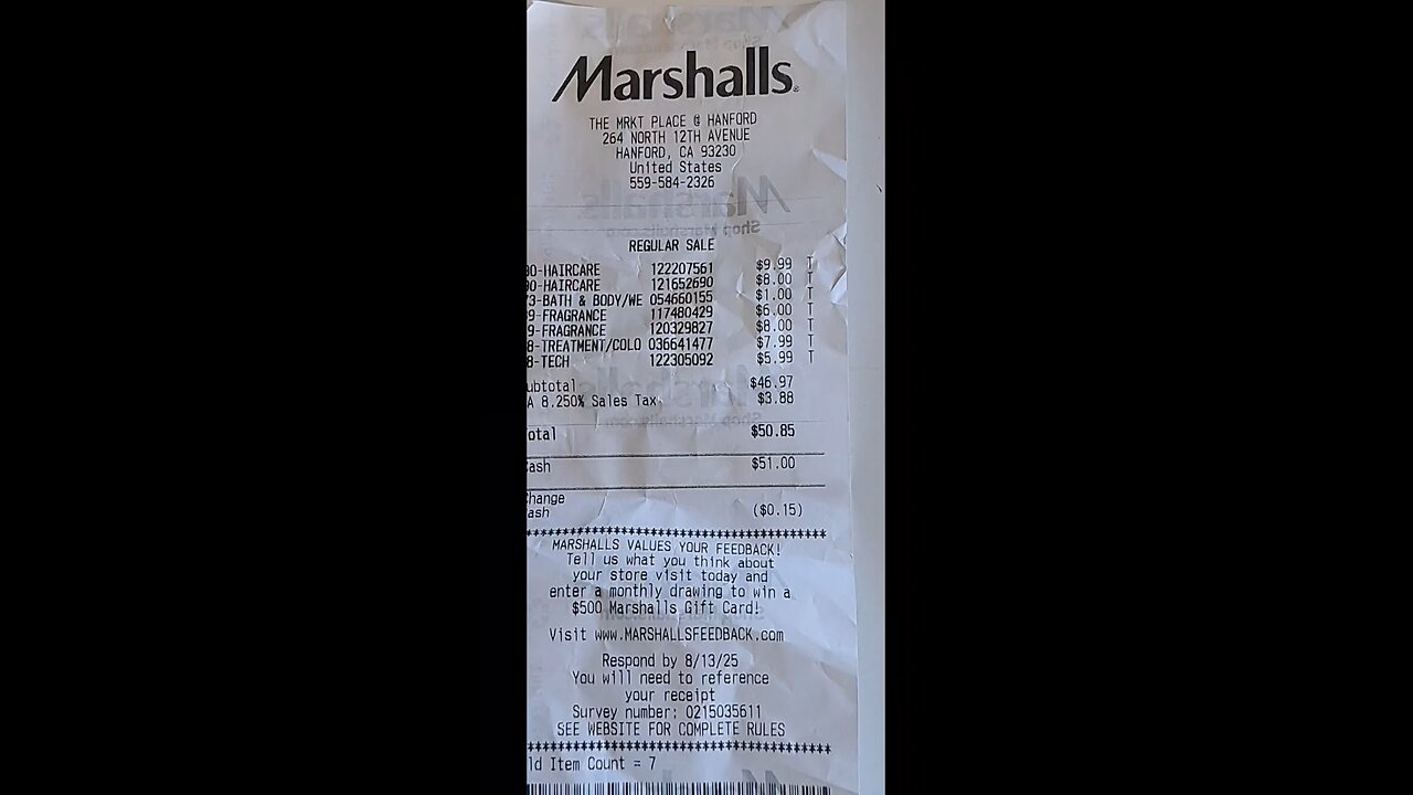 marshalls shopping gone wrong?