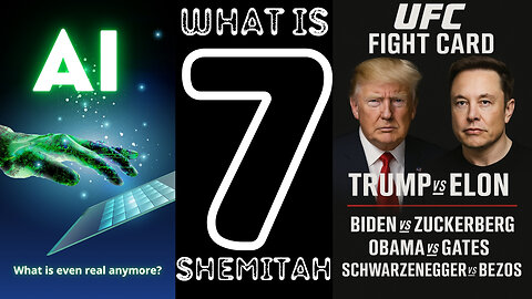 Ep 23 What is even real anymore?, What is Shemitah?, Lets get ready to rumble Elon vs Trump #podcast