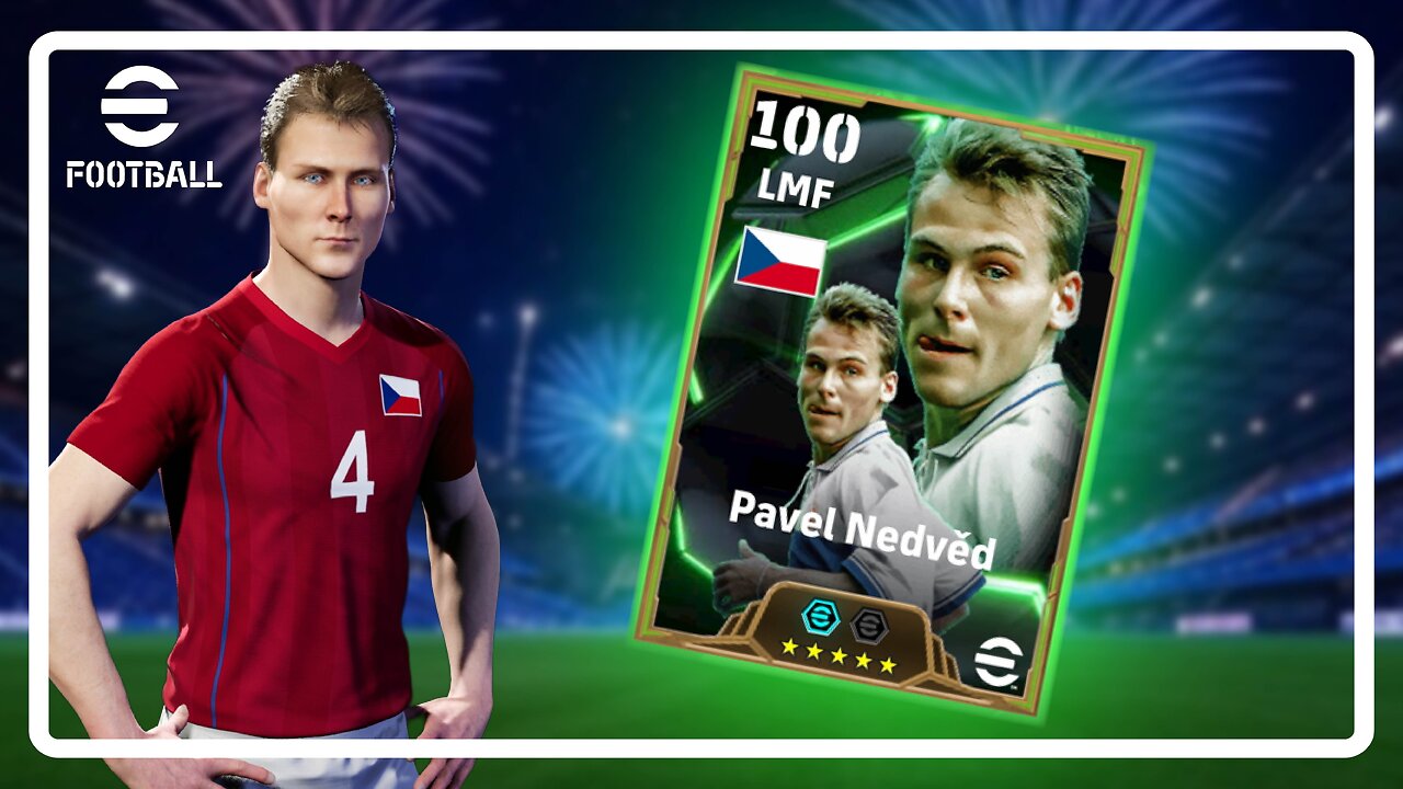 Pavel Nedved Epic Card Review, Build & Gameplay | eFootball | Player Review