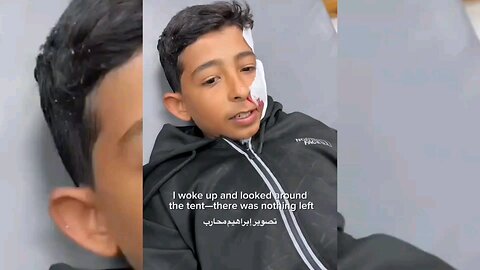 Palestinian Child Anas Abu Nar Shares Heartbreaking Story from Khan Younis