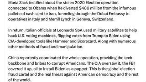 Trump post - This is the Election Fraud Cartel ...