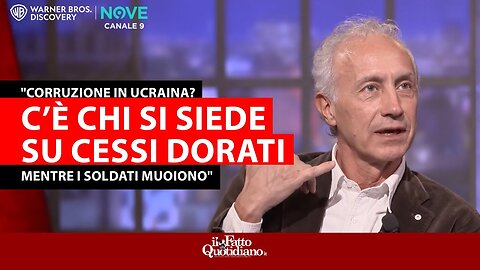Marco Travaglio in tv:Corruzione in Ucraina?Mentre i soldati muoiono c'è chi si siede su cessi dorati RASSEGNA STAMPA Giro di tangenti da 100 milioni di euro ma non c'è da stupirsi visto che l'Ucraina è tra gli stati più corrotti