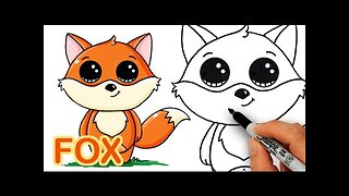 How to Draw a Cartoon Fox Cute and Easy