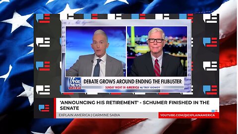 From Explain America: 'Announcing His Retirement' - Schumer Finished In The Senate