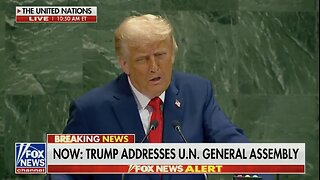 Trump Blasts UN - Climate Change Is a Hoax