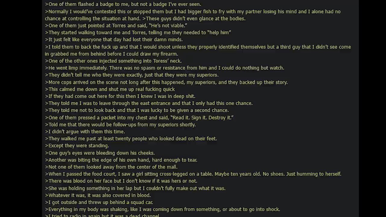 4chan Miami Mall Aliens Cop Shares Truth.