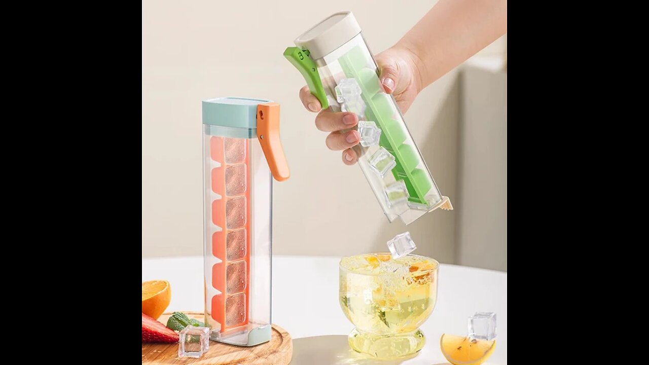 Single-Handed Press Large Capacity Ice Cube Maker