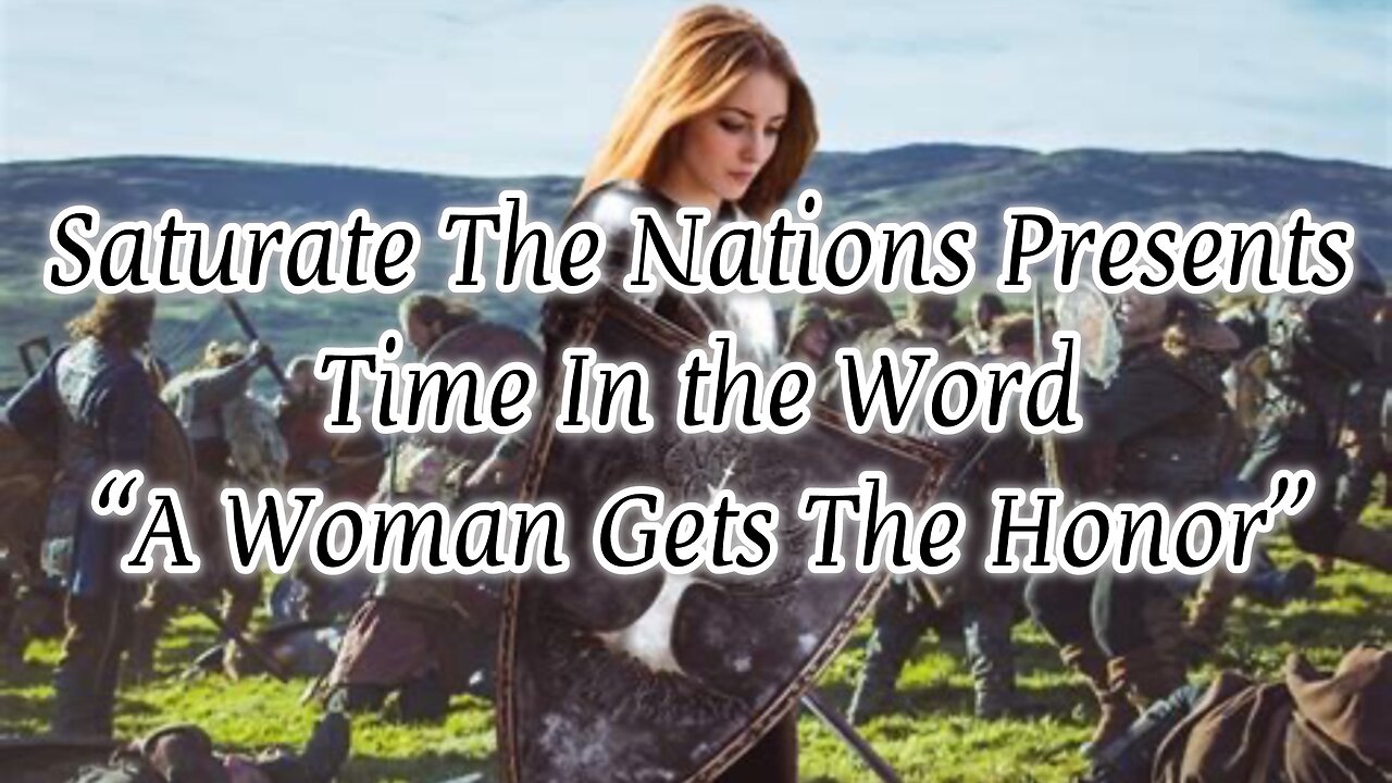 All Things Word: "A Woman Gets The Honor"
