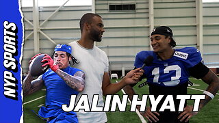 Giants WR Jalin Hyatt breaks down his 21-yard reception against the Jets