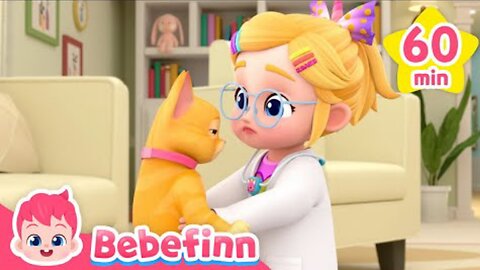 Where's My Cat, Boo? Oh No, Boo Has a Boo Boo! | Kids Song Compilation | Bebefinn Nursery Rhymes