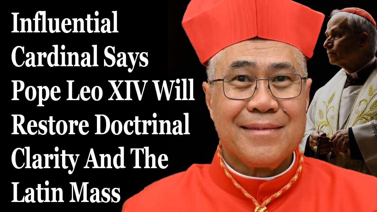 Key Cardinal Declares That Pope Leo XIV Will Restore Clarity And The The Latin Mass