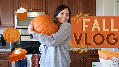 a relaxing fall vlog (errands, decorating, eating)
