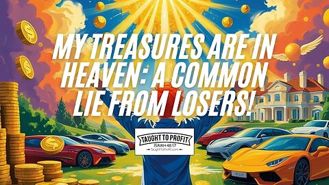 The Treasures In Heaven Excuse: A Common Lie From Losers!
