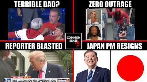 Dad Gives Karen HR Ball, Ukrainian Stabbed on Train, Trump Chicago War Fake News, Japan PM Resigns