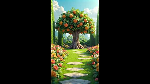 Princess Marvi discovers a tree full of glistening fruits just out of reach