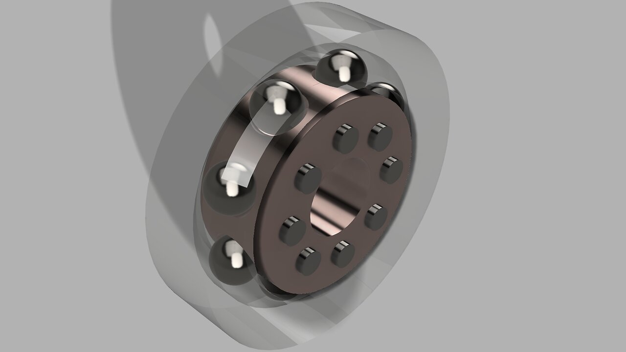 Copper Electroplated 3D Printed Ball Bearing
