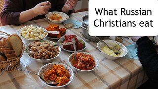 What do Russian Christians eat and drink?