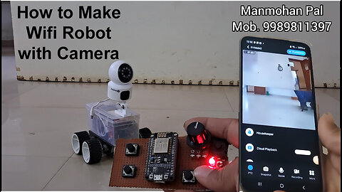 WiFi Robot with Camera using NodeMCU | ESP-NOW Protocol | Science Project by Manmohan Pal