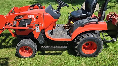 Kioti cs2220 step add on and 3pt weight bracket
