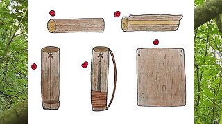 PRIMITIVE SURVIVAL, How To Make The Simplest Bark Arrow Quiver