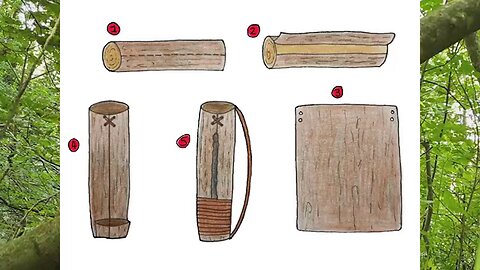 PRIMITIVE SURVIVAL, How To Make The Simplest Bark Arrow Quiver