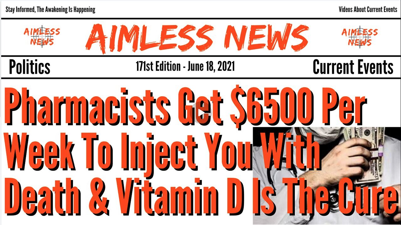 Pharmacists Get $6500 Per Week To Inject You With Death