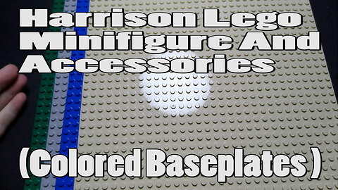 Harrison Lego Minifigure And Accessories (Colored Baseplates)