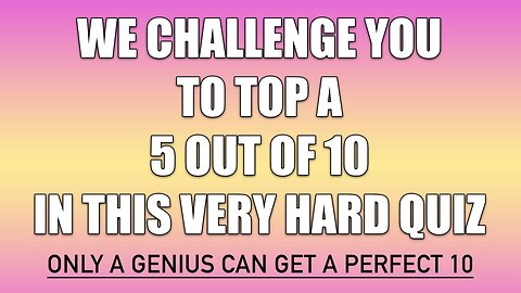 Mixed Trivia Quiz