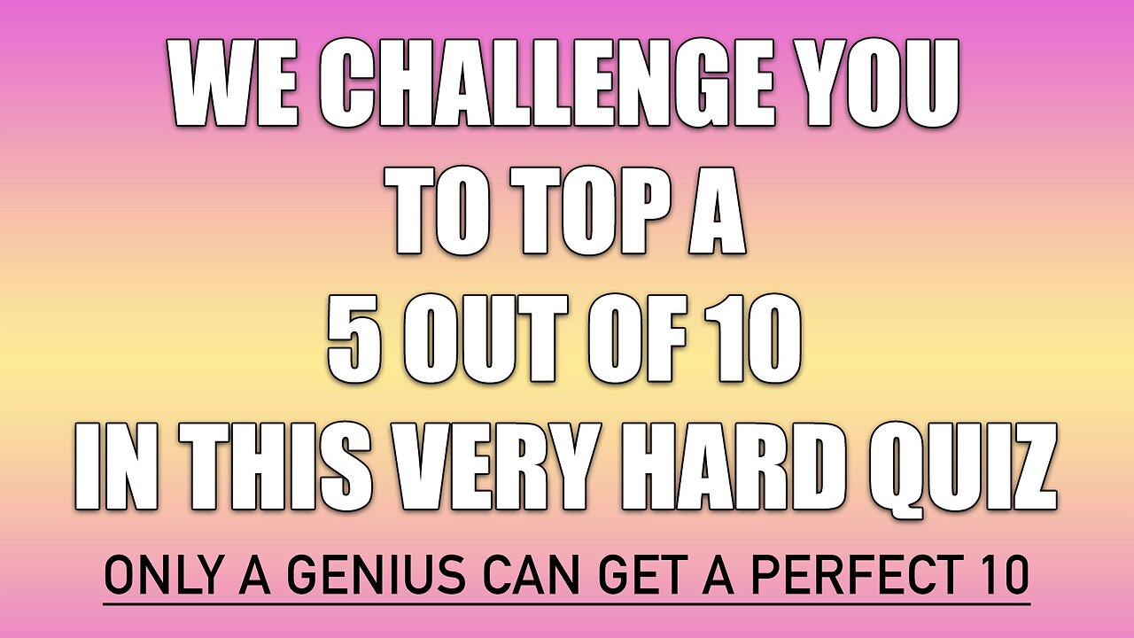 Mixed Trivia Quiz