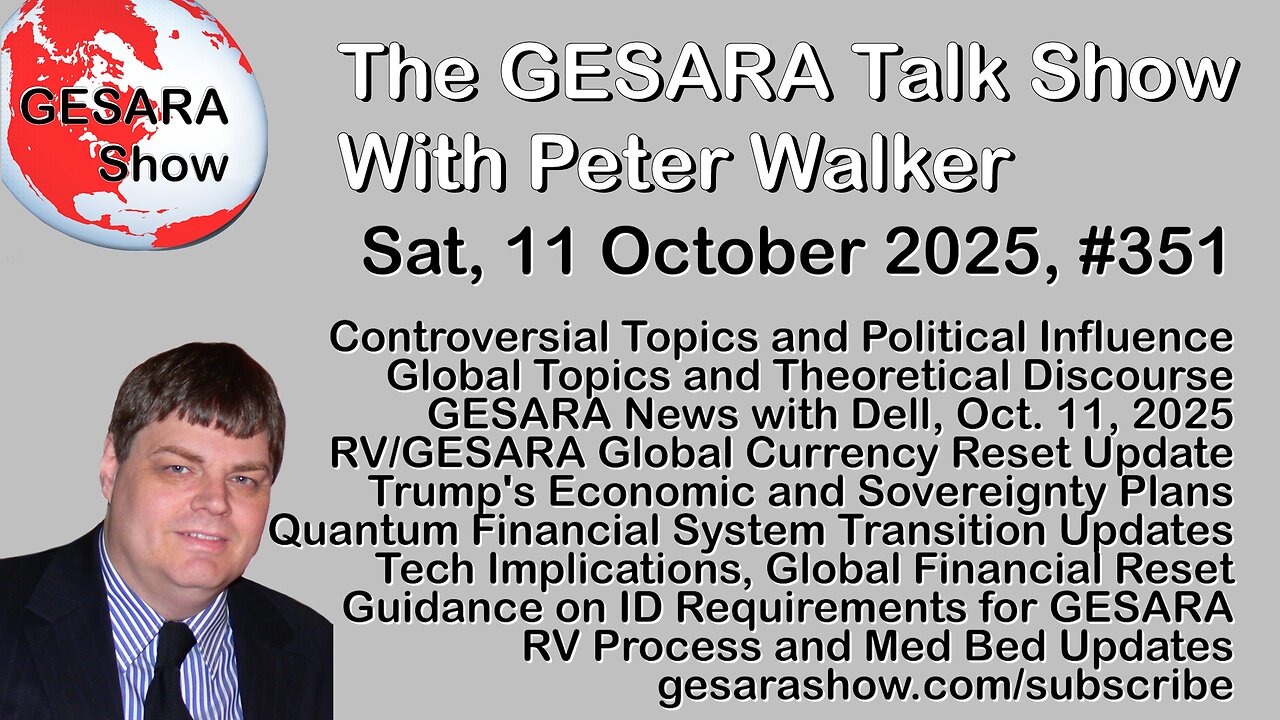 2025-10-11 GESARA Talk Show 351 - Saturday