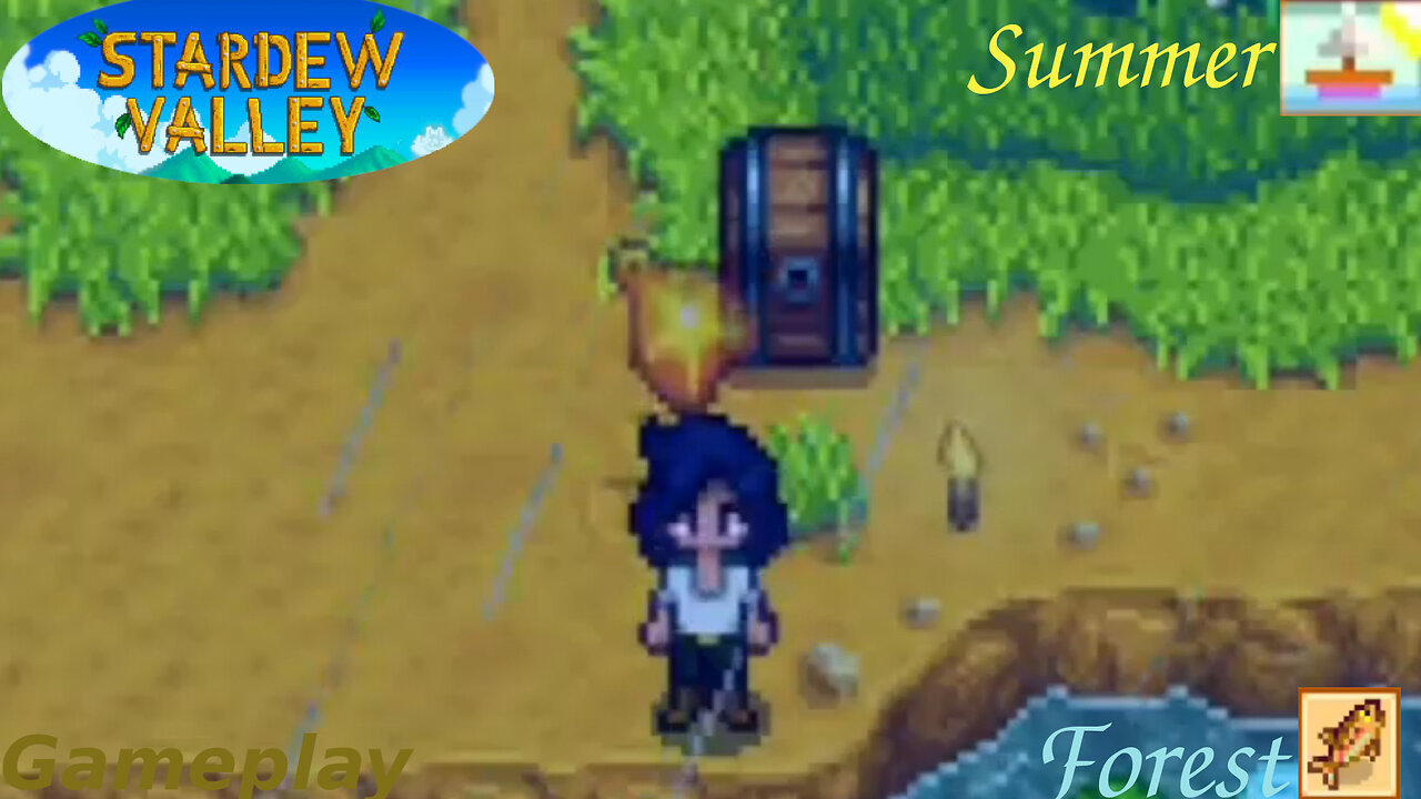 Stardew Valley - Fishing In The Forest [Summer Season] - Gameplay #5 (Trout Derby)