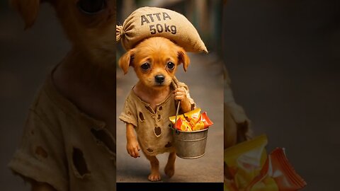 The poor puppy didn't have mango so, his rich friends making fun of him