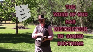 Distinction In The Word Of God #KJV