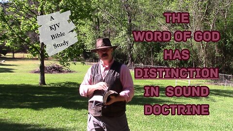 Distinction In The Word Of God #KJV