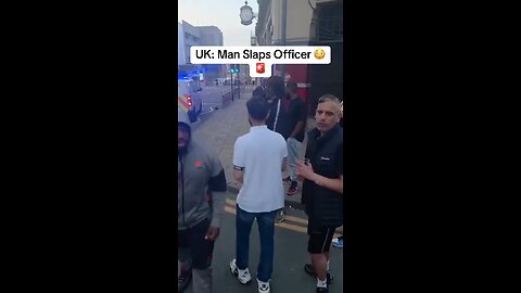 Man arrested in UK after slapping a police officer 🚔 #Cops #Police #UK #LawEnforcement #japd