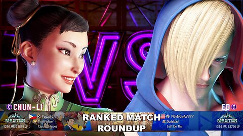 Kuya Kalbo SF6 Ranked Match Roundup. Chun Li Master Rank [Hori Fight Stick]